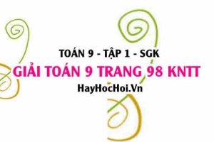 Giải Toán 9 trang 98 tập 1 Kết nối tri thức